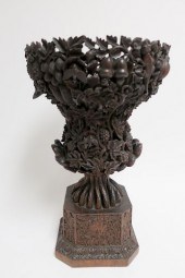 BURMESE OR INDIAN CARVED STAND