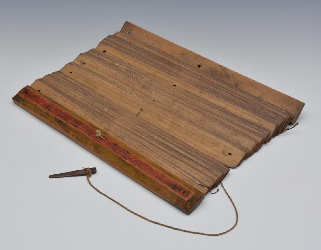 BURMESE PALM LEAF BUDDHIST