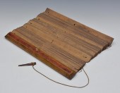 BURMESE PALM LEAF BUDDHIST MAN