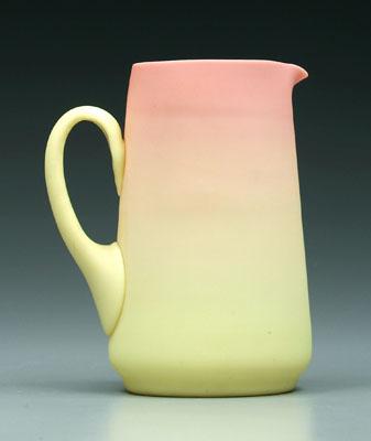 Burmese pitcher, satin finish,