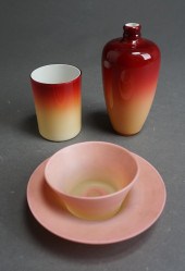 BURMESE POLISHED GLASS CUP, AN
