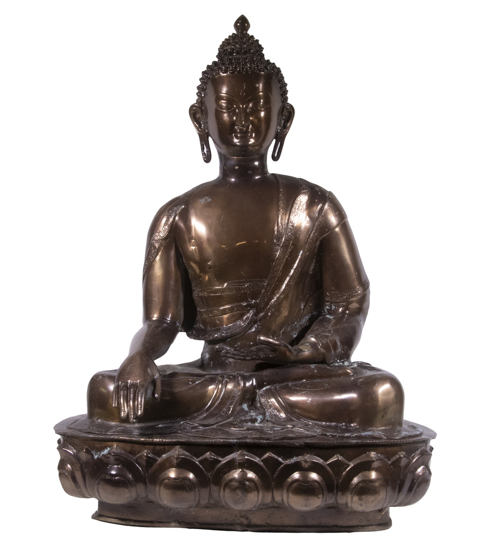 BURMESE RED BRONZED CAST BRASS