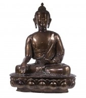 BURMESE RED BRONZED CAST BRASS