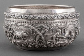 BURMESE REPOUSSE SILVER THABEI