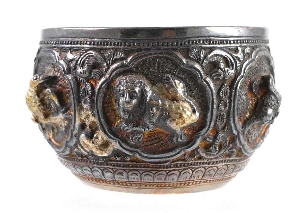 BURMESE SILVER REPOUSSE