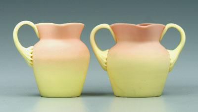 Burmese sugar and creamer: satin