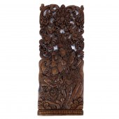 BURMESE / THAI WOOD CARVED PAN