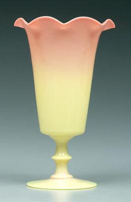 Burmese vase, glossy finish,
