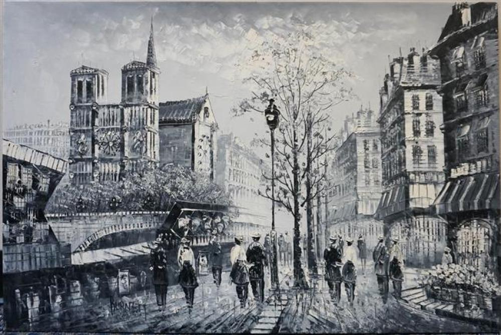 BURNETT, CITY STREETS, ACRYLIC ON