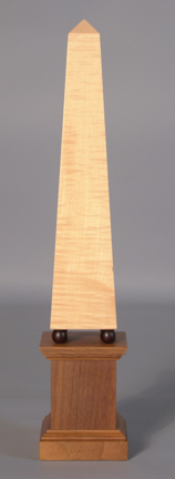 BURR OAK AND WALNUT OBELISK