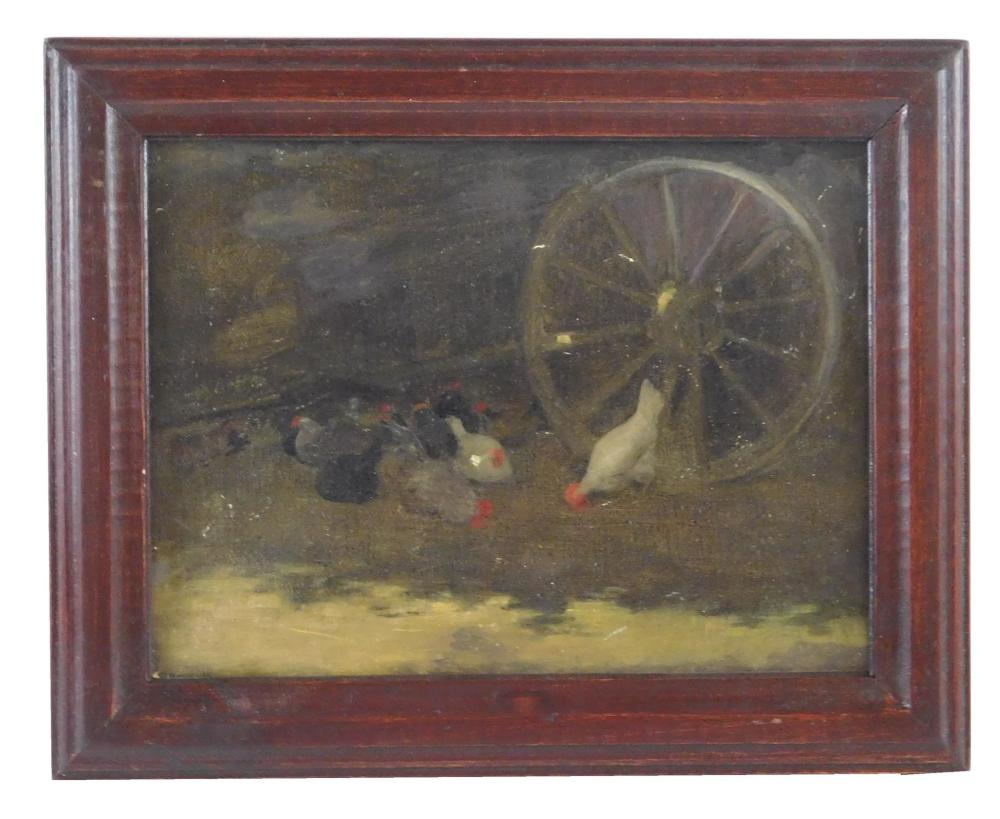 +BURR SISTERS, "CHICKENS", OIL ON