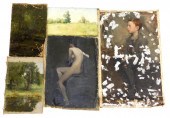 +BURR SISTERS, FIVE UNFRAMED/