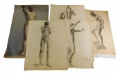+BURR SISTERS, FOUR UNFRAMED D