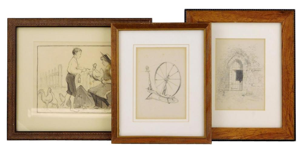BURR SISTERS, THREE FRAMED