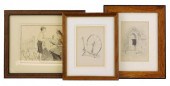 BURR SISTERS, THREE FRAMED DRA