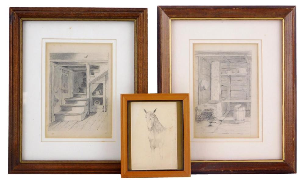 +BURR SISTERS, THREE FRAMED