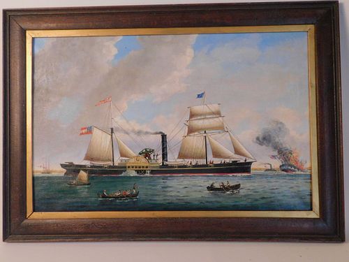 BURRELL CONFEDERATE SHIP BATTLE