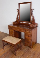BURRIS CHERRY VANITY SETBurris