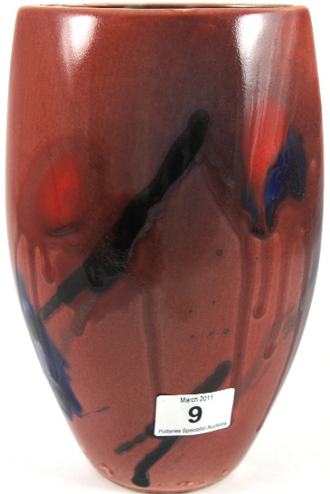 Burslem Pottery Flambe Trial Vase