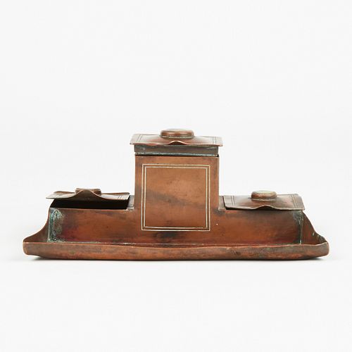 BURTON HAND WROUGHT COPPER DESK
