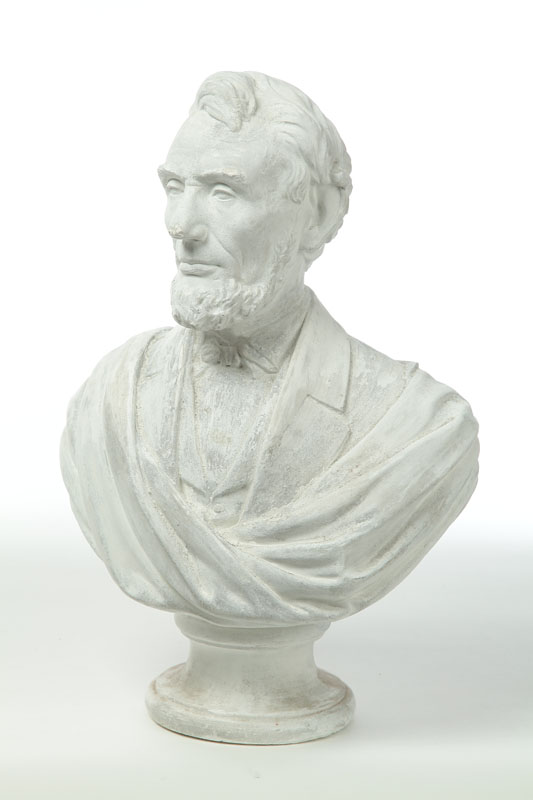 BUST OF LINCOLN SIGNED D. MORGAN