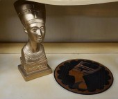 BUST OF NEFERTITI AND EGYPTIAN