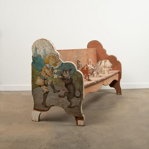 BUSTER BROWN SHOE STORE BENCH