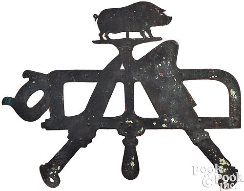 BUTCHER TRADE SIGNSheet iron