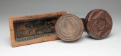 BUTTER MOLD AND TWO BUTTER PRI