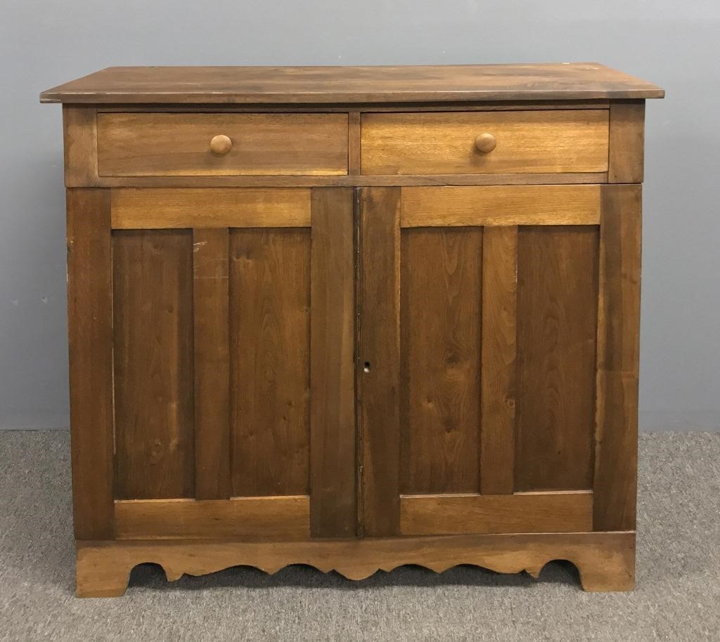 Butternut jelly cupboard, late 19th