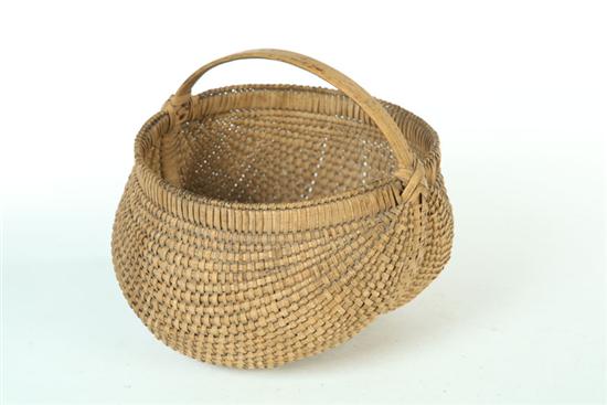 BUTTOCKS BASKET.  American  19th