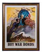BUY WAR BONDS LITHOGRAPHED PAP