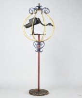 BUZZARD IN A CAGEA folk art ir