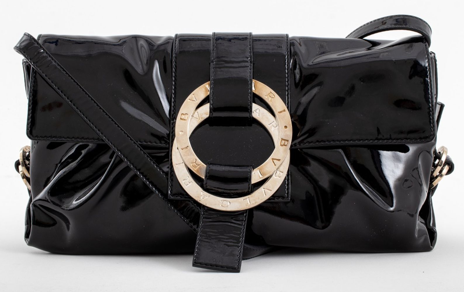 BVLGARI CHANDRA BLACK PATENT