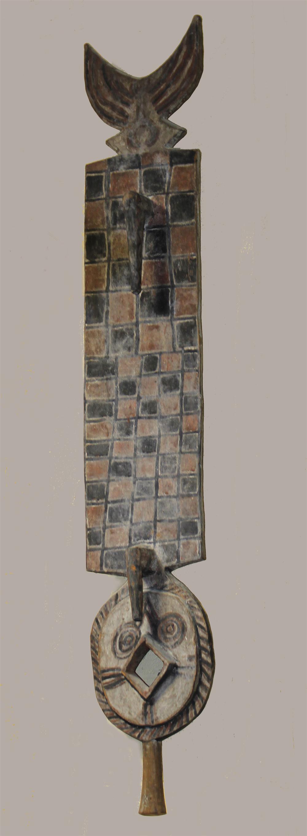 BWA PLANK MASK BURKINA FASO painted