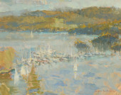BYE BITNEY (B. 1960), BOATS AT