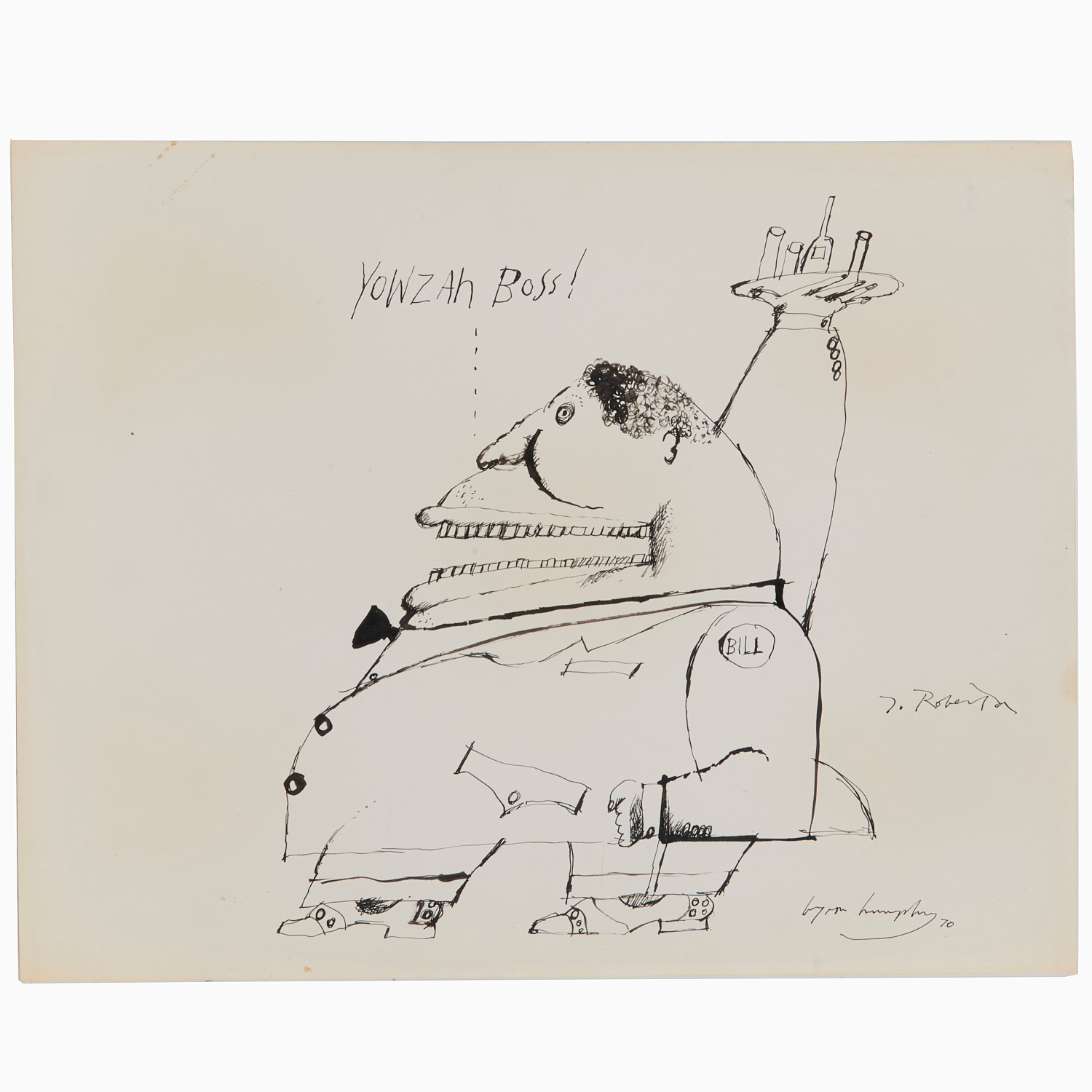 BYRON HUMPHREY, ORIGINAL CARTOON