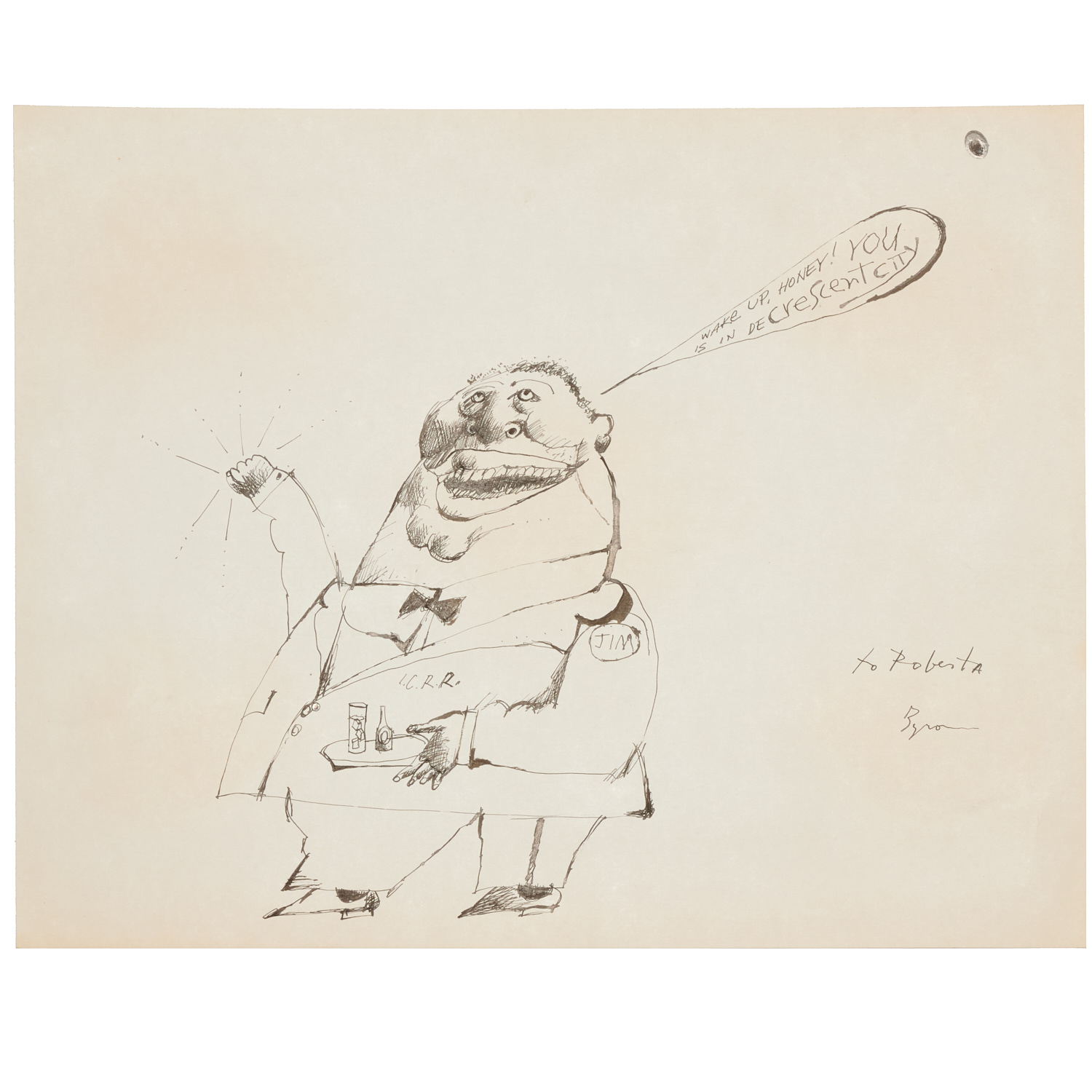 BYRON HUMPHREY, ORIGINAL CARTOON