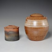 BYRON TEMPLE, (2) LIDDED STUDI