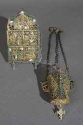 BYZANTINE CAST BRASS HANGING V