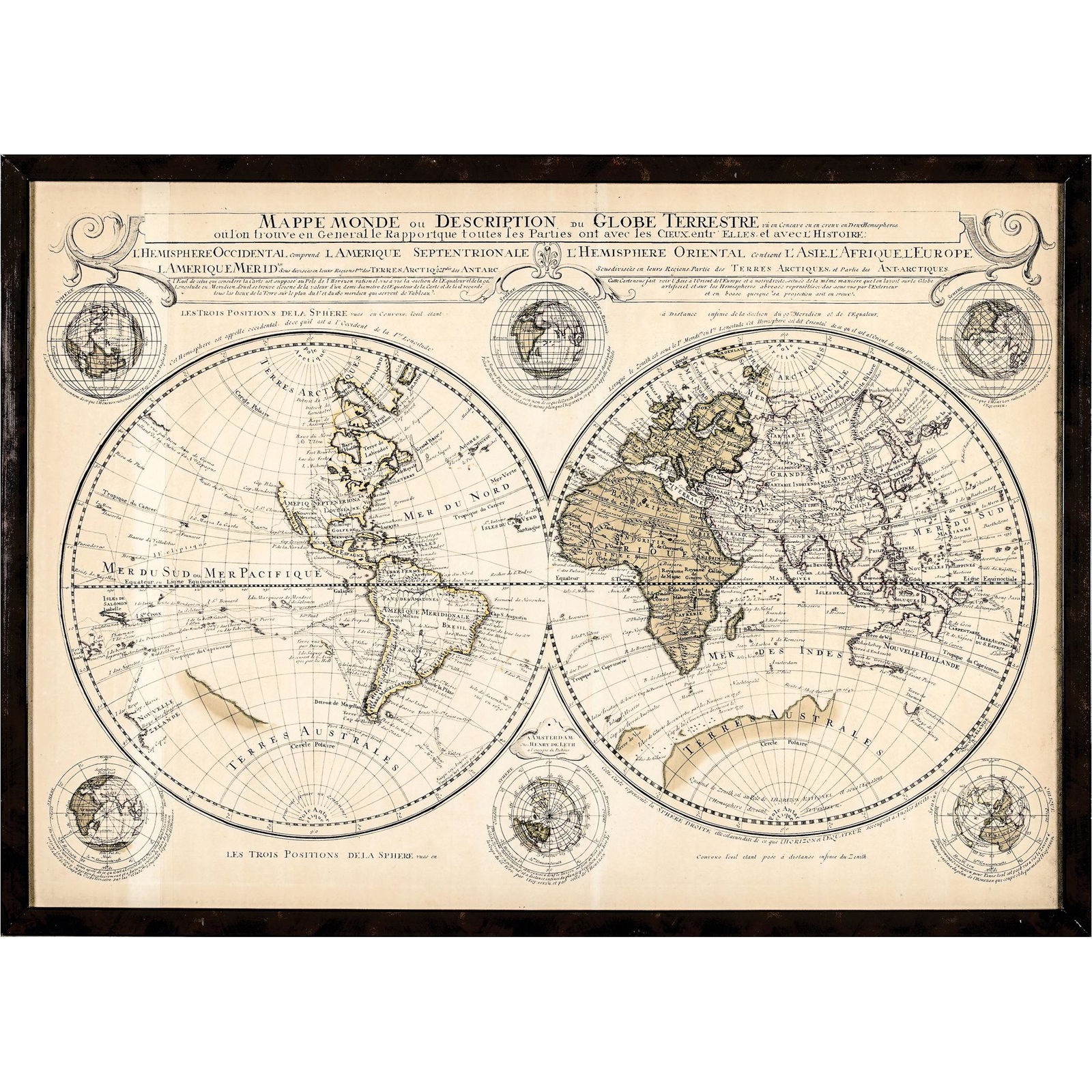 C 1750 HANDCOLORED DOUBLE