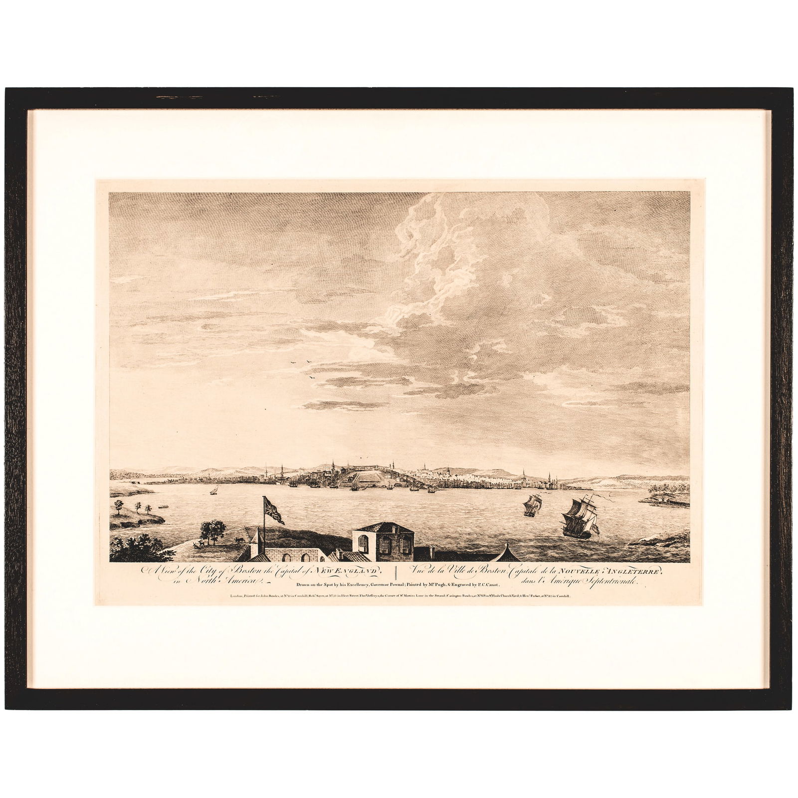 C 1761, CITY OF BOSTON DRAWN ON THE