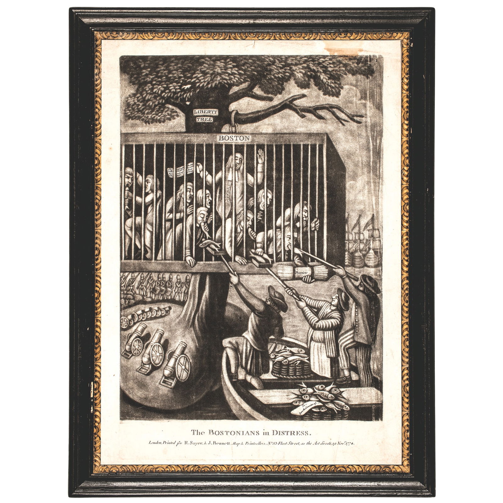 C. 1774, THE BOSTONIANS IN