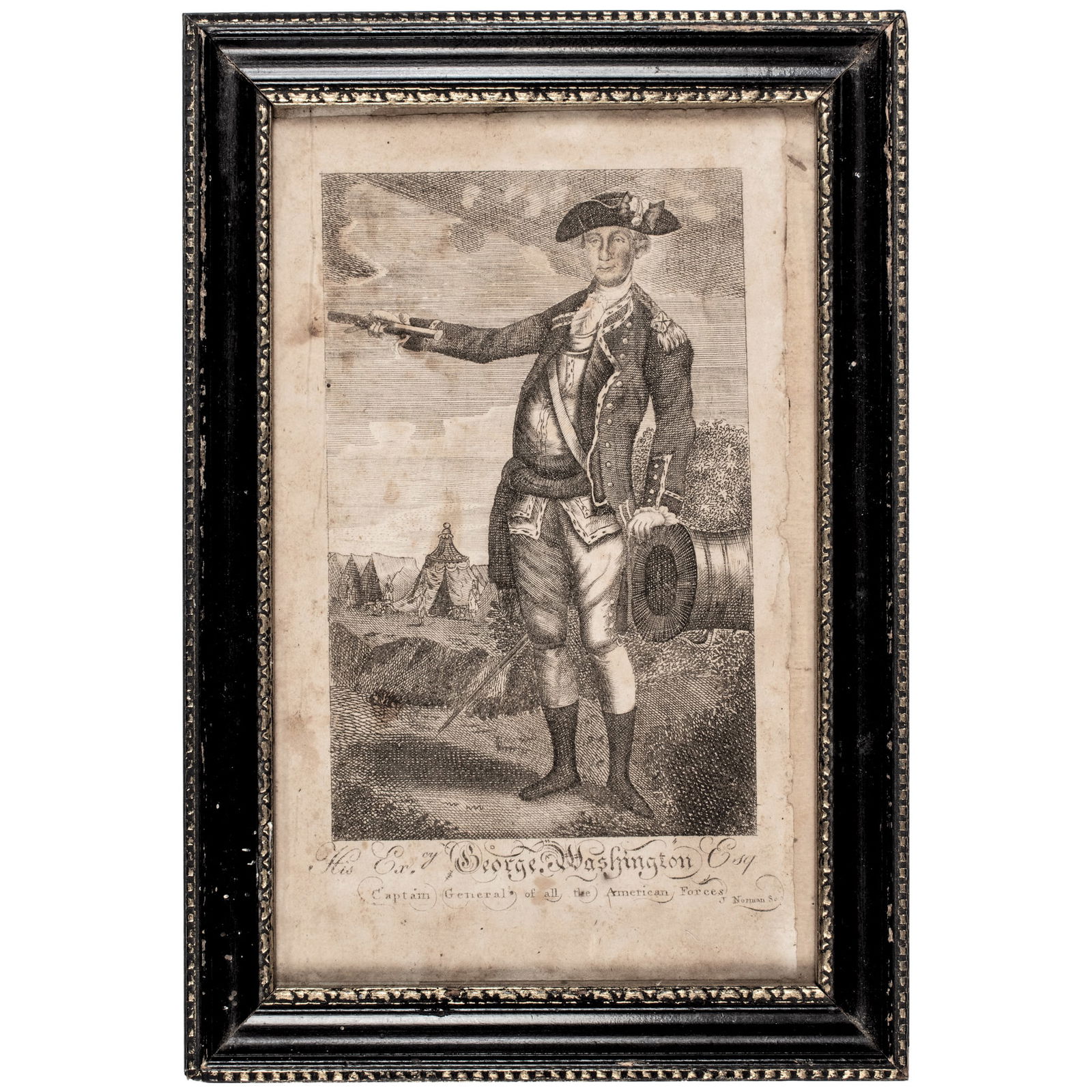 C 1776 PRINT, HIS EXCELLENCY GEORGE