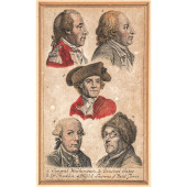 C 1777 ENGRAVING OF AMERICANS: