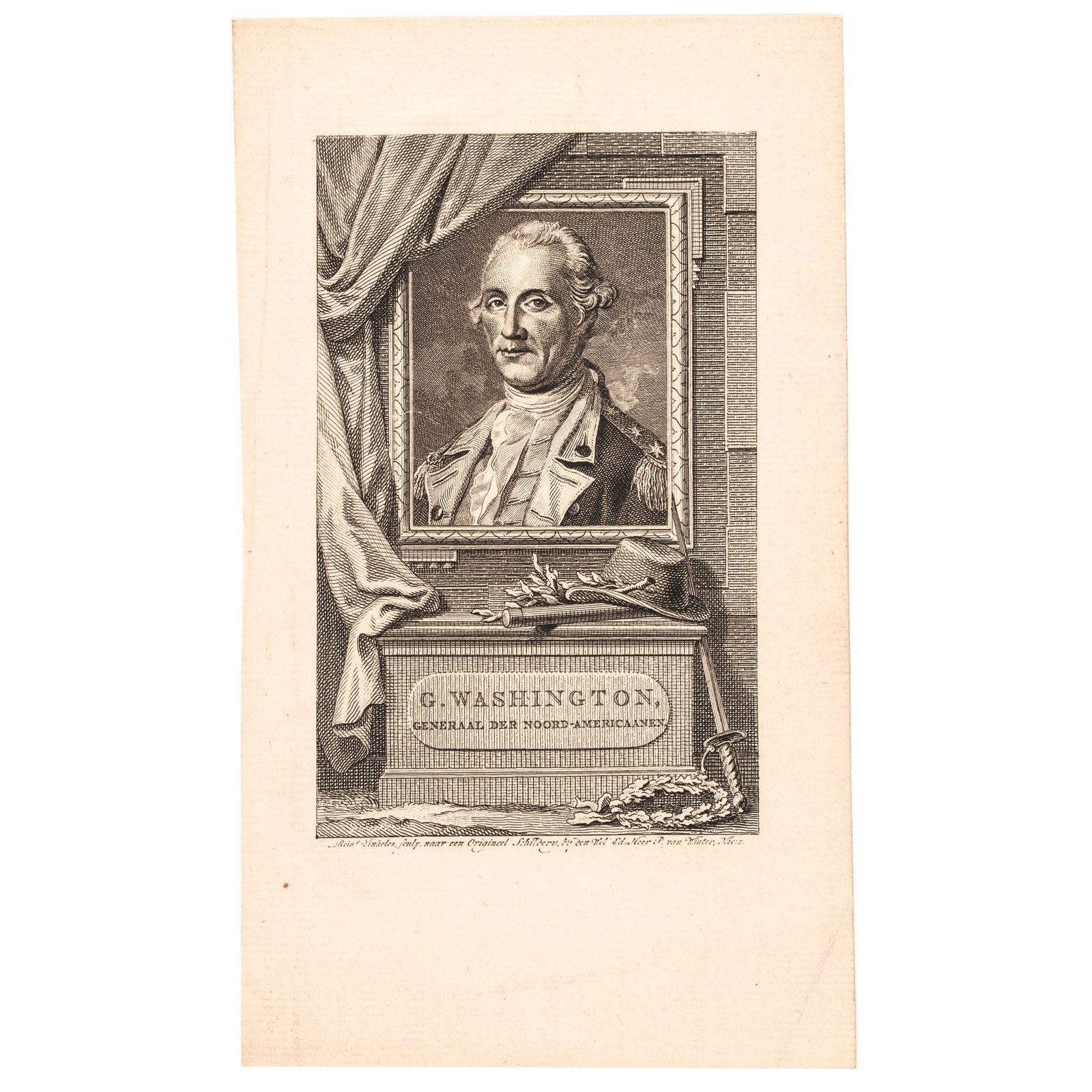C. 1780 REVOLUTIONARY WAR ENGRAVING