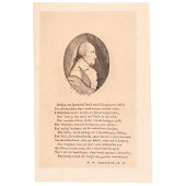 C. 1790 RARE PORTRAIT ETCHING