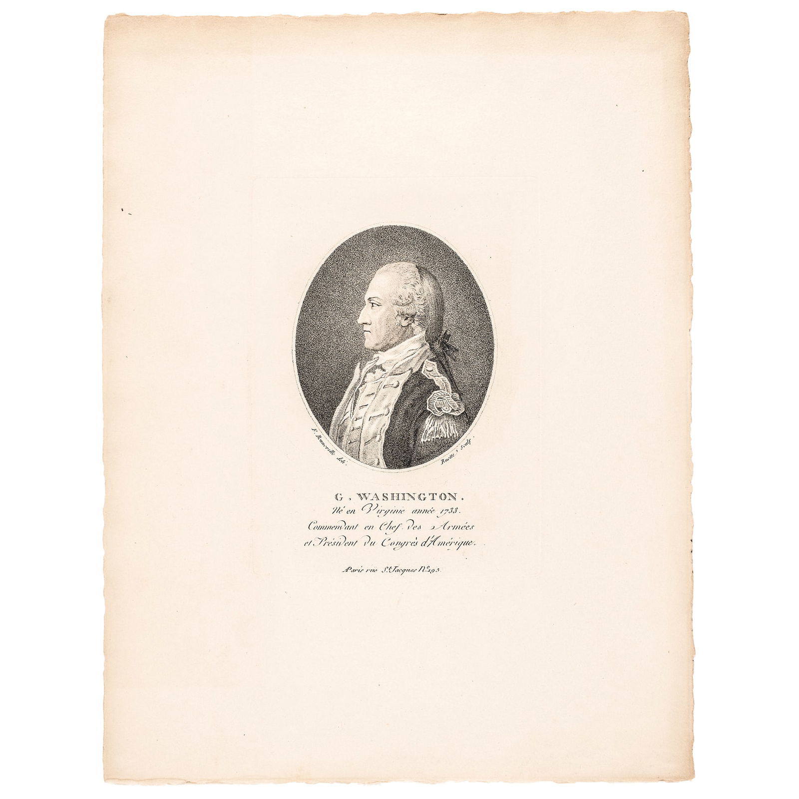 C. 1796 ENGRAVED PROOF PRINT OF