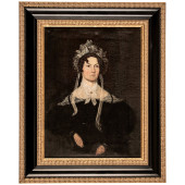C. 1800 AMERICAN SCHOOL OIL ON