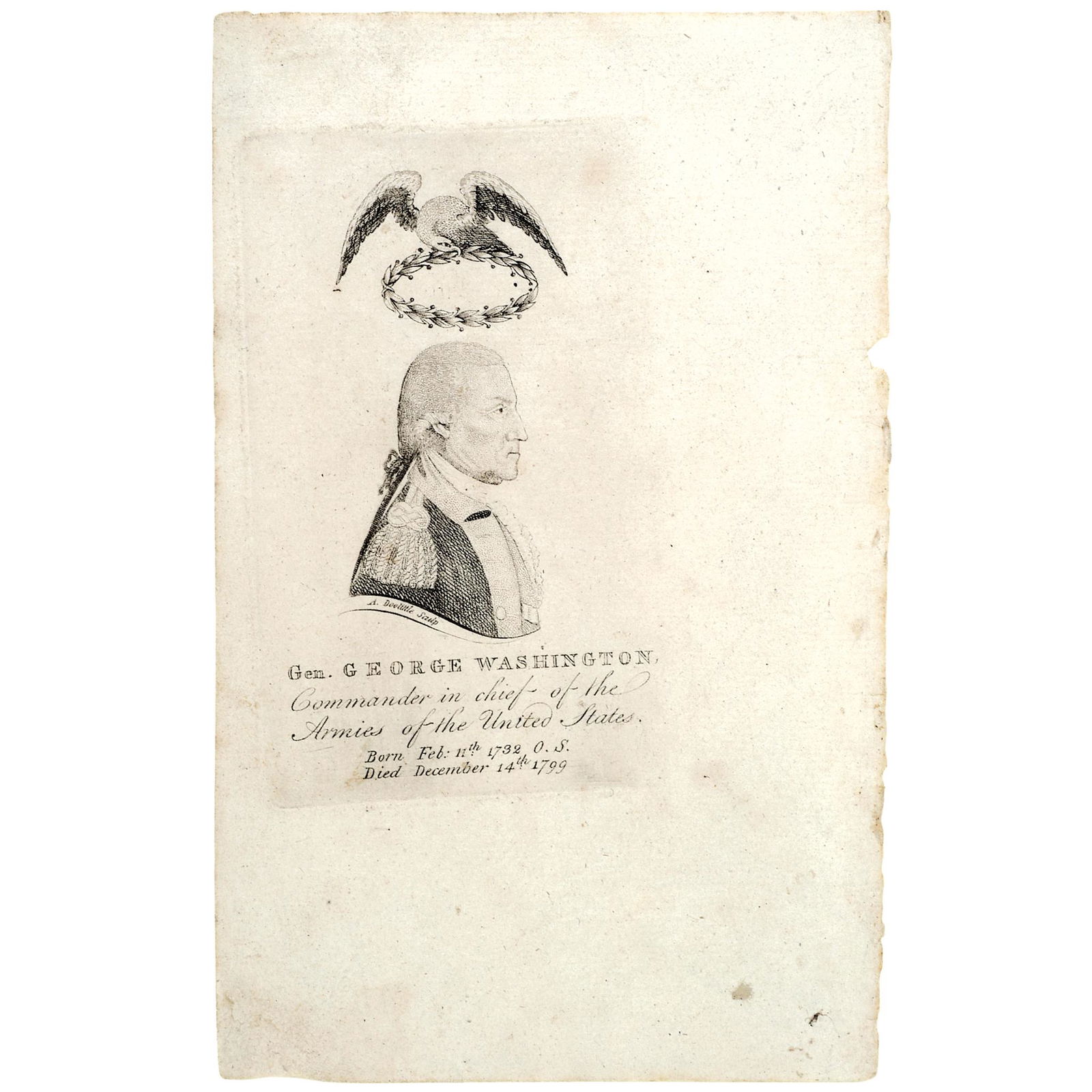 C. 1800 MEMORIAL ENGRAVED